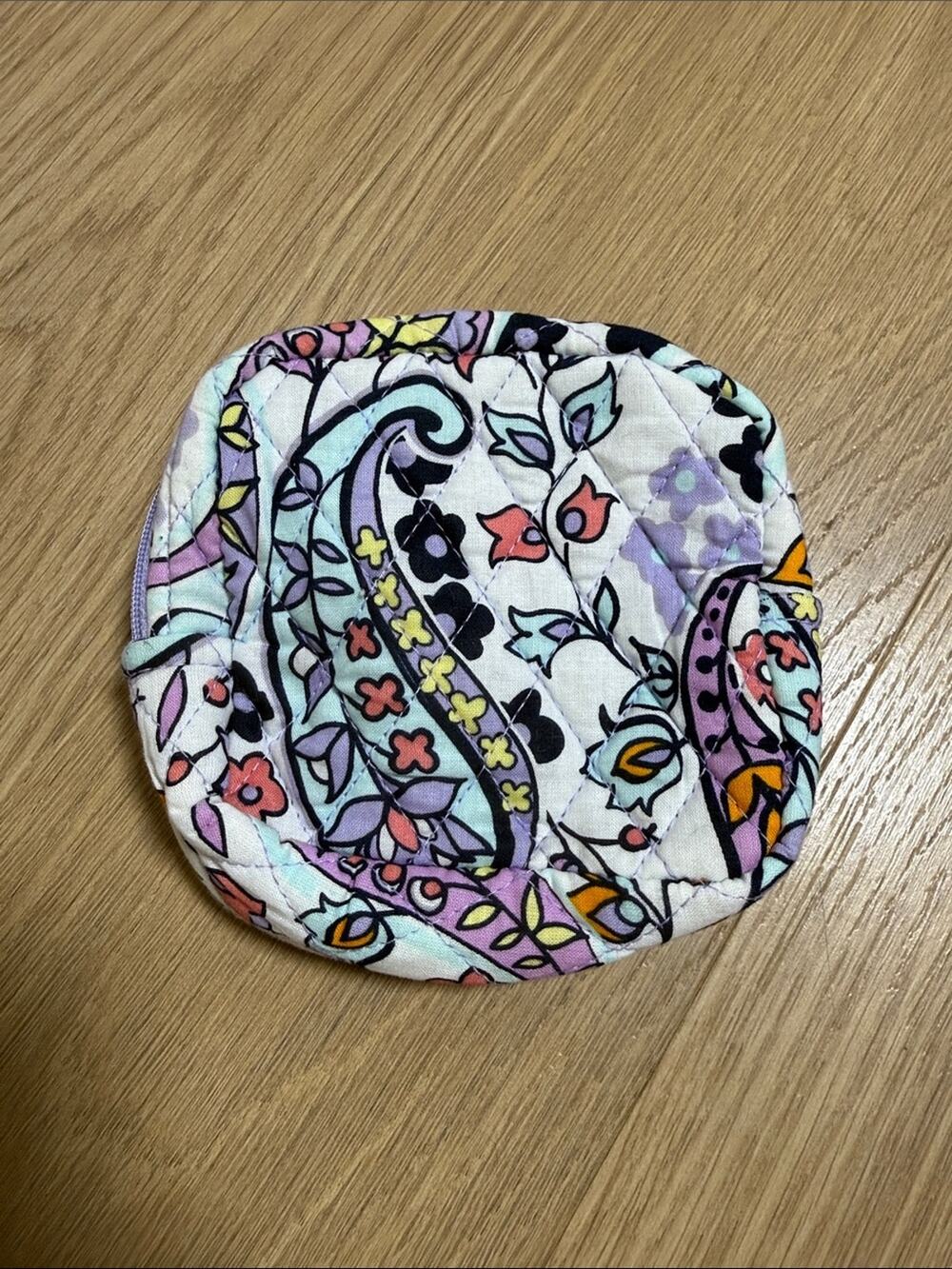 Vera Bradley Mini Quilted Floral Pouch - Purple Multi
